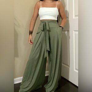 Wide leg pantalona pants. Imported from BRAZIL. WORN ONCE.